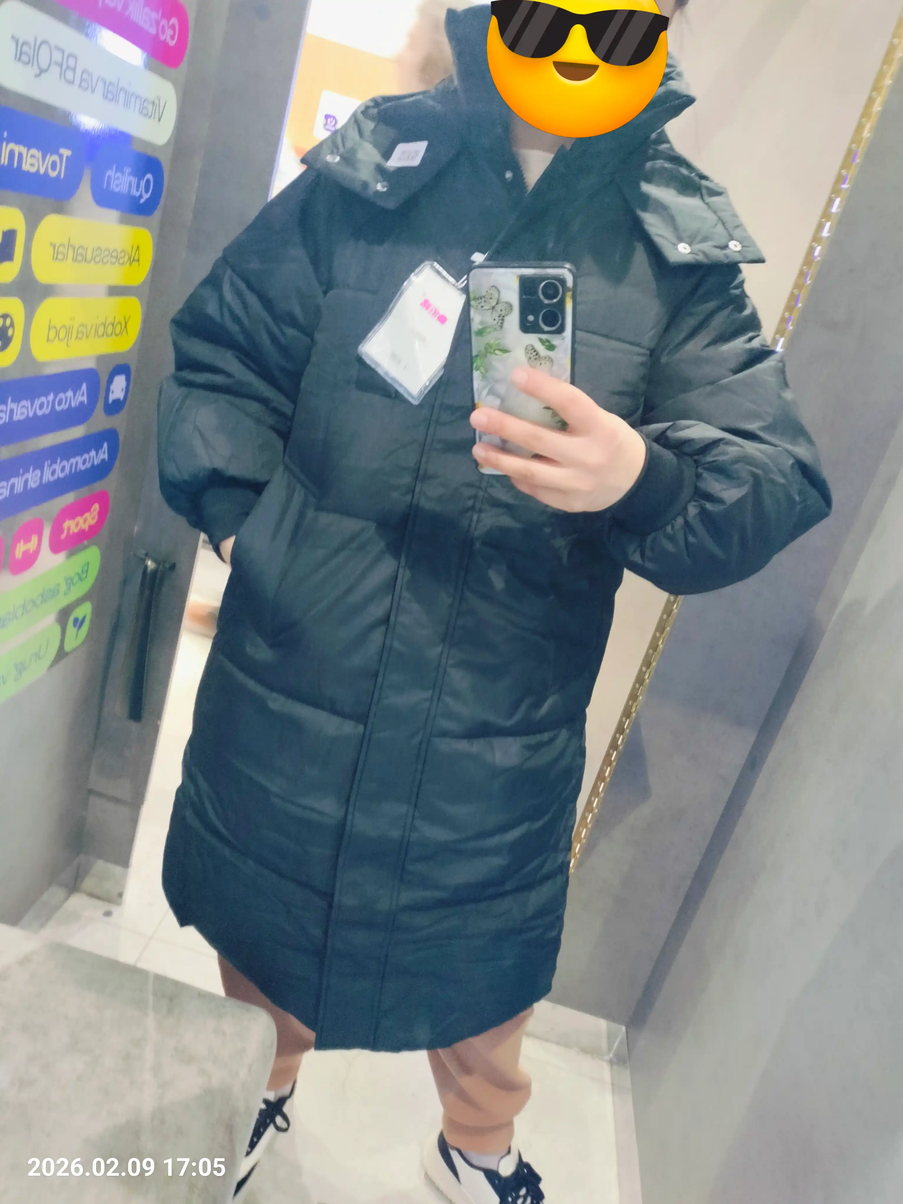 Kurtka ayollar uchun, issiq uzun kurtka - EllyFashion kapyushonli, qishki oversize puxovik