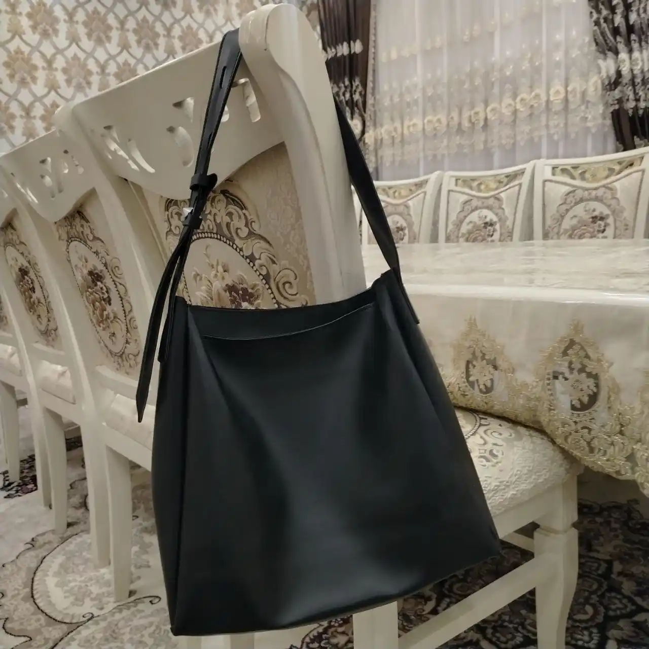 Sumka ayollar uchun 2 tasi 1 da, yelkama katta shopper-kosmetik sumka, eco teridan