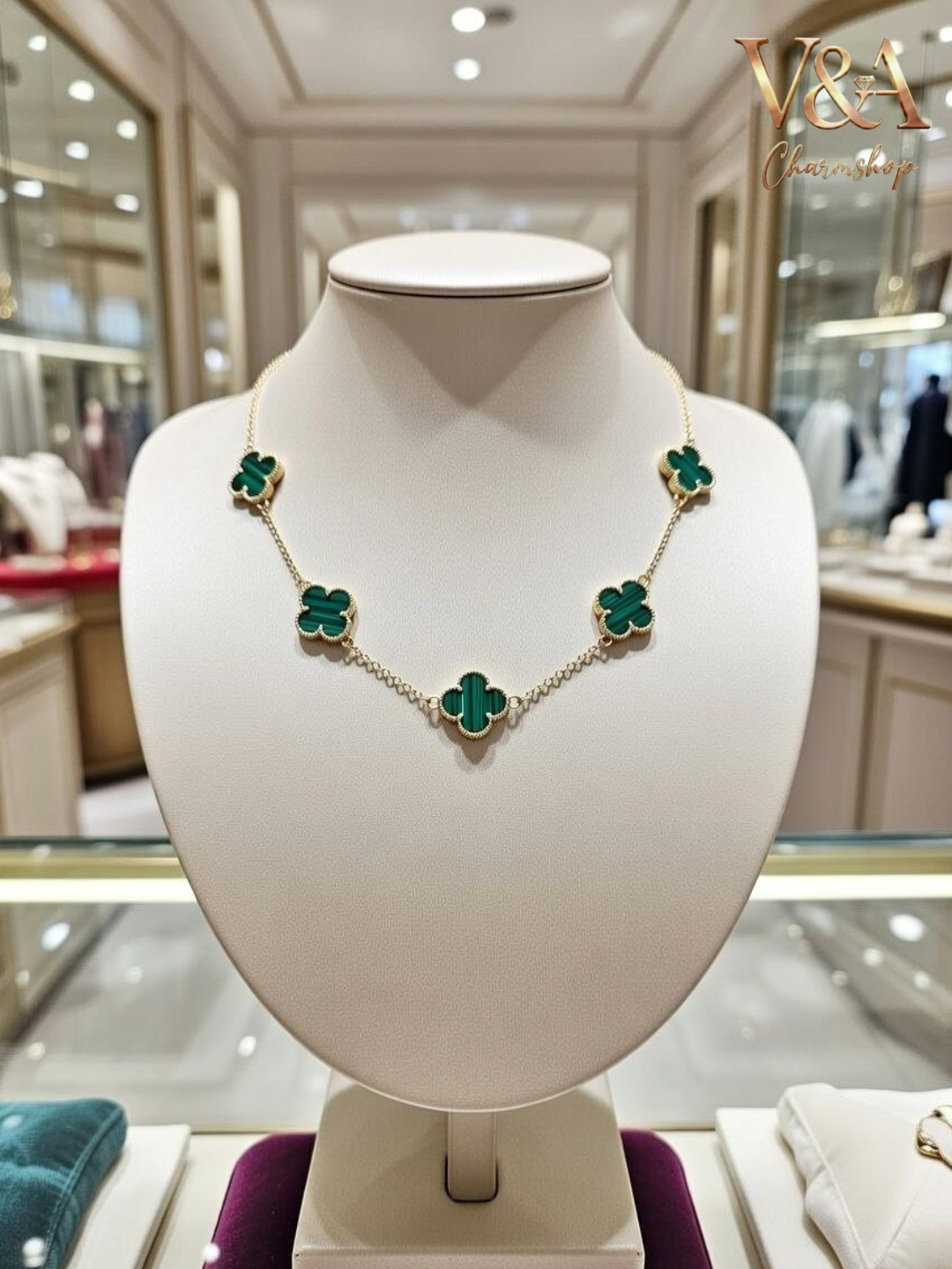 Цепочка женская Клевер стиль VAN CLEEF - 