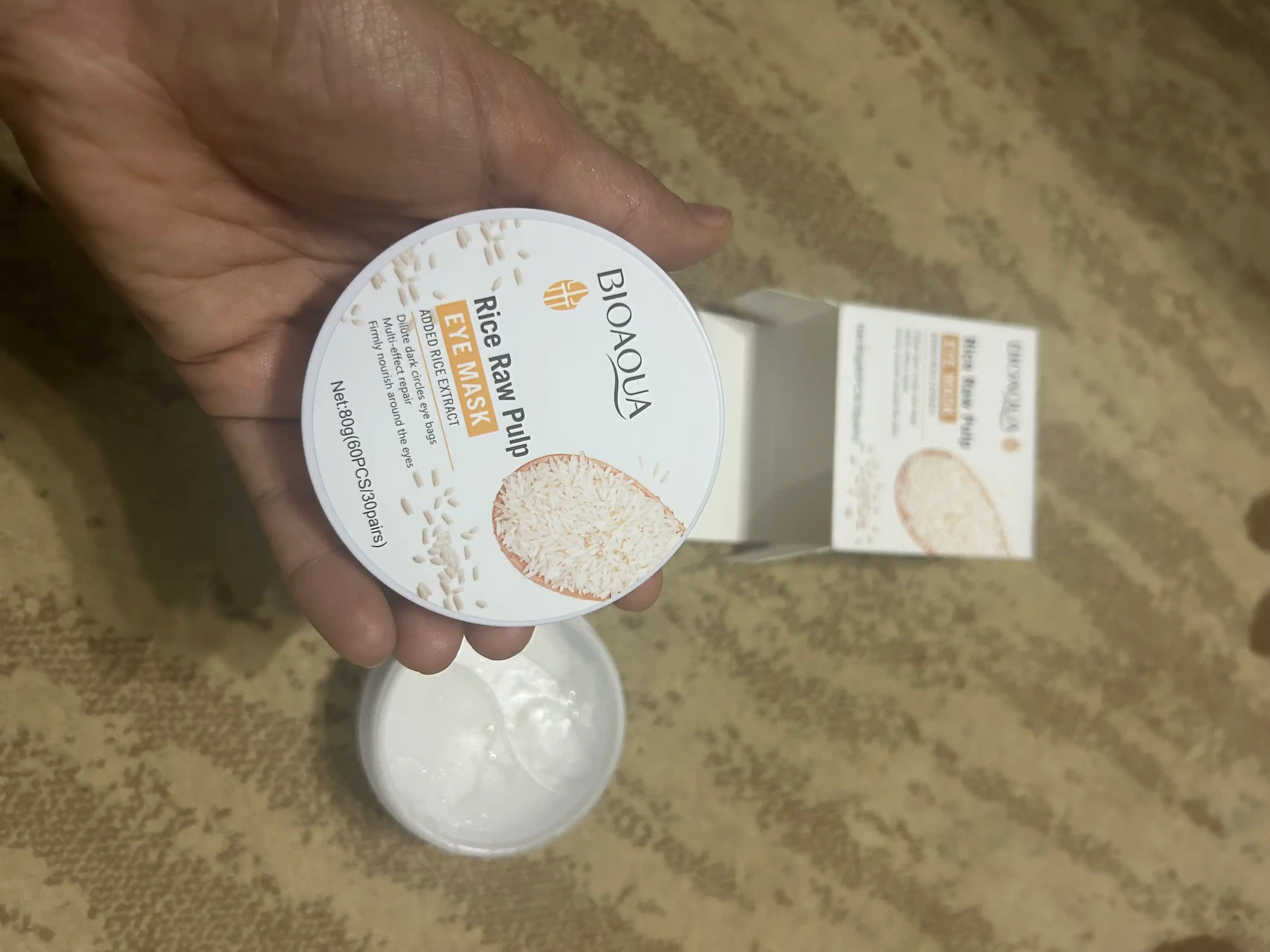 BIOAQUA – маска для глаз с экстрактом риса, ПАТЧИ, 60 штук