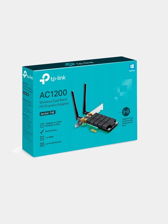 TP-Link Archer T4E — AC1200 PCIe Wi-Fi адаптер, приёмник 