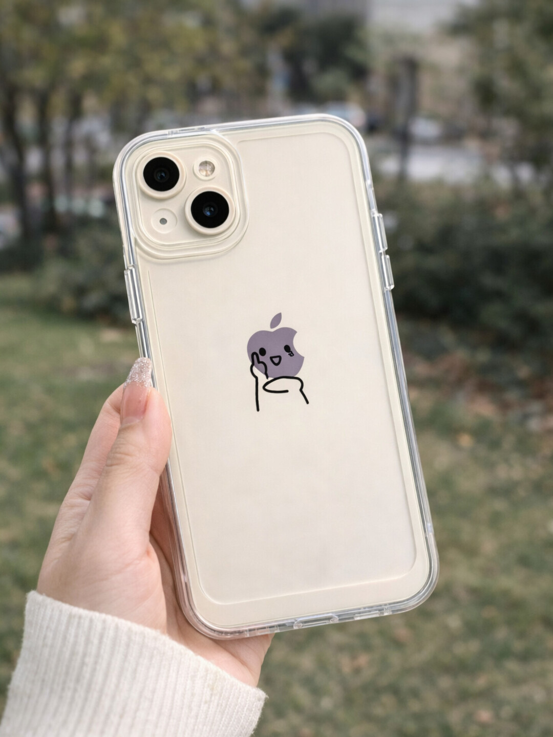IPhone uchun noyob printli  g‘ilof, shaffof iPhone uchun telefon g‘ilofi - 