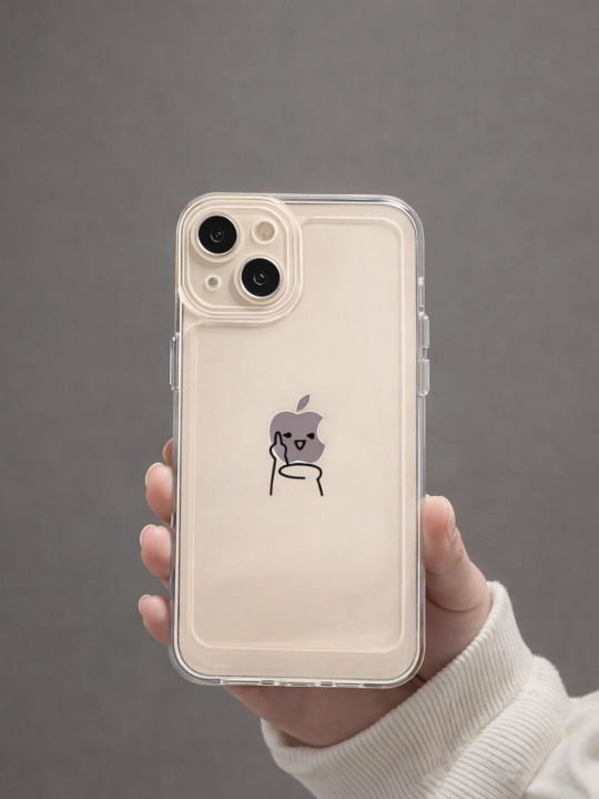 IPhone uchun noyob printli  g‘ilof, shaffof iPhone uchun telefon g‘ilofi