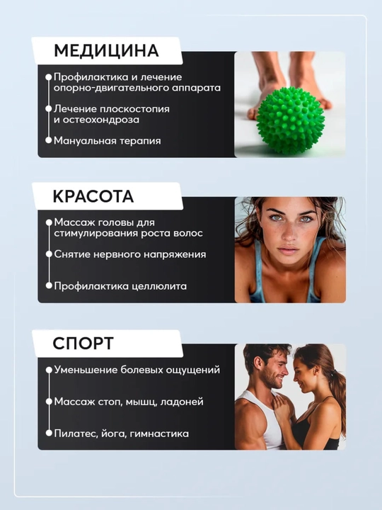 Мяч с шипами, для проработки мышц