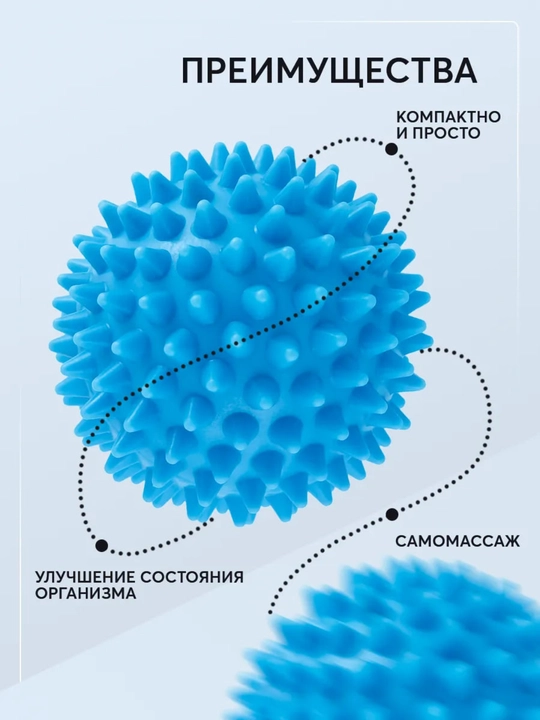 Мяч с шипами, для проработки мышц