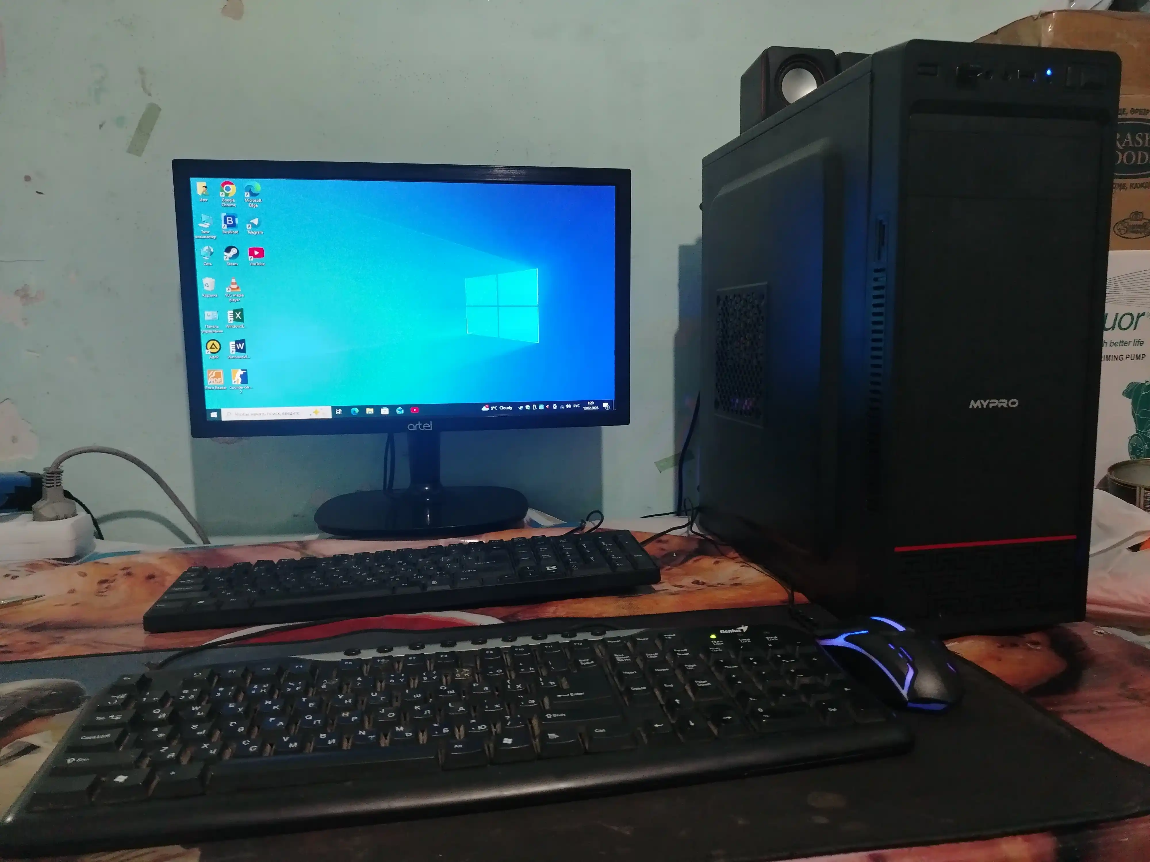 Kompyuter Intel Core i3,i5,i7 4 yadro protsessoriga asoslangan tizim bloki ofis uchun