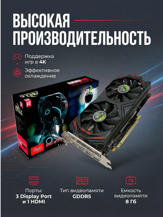 Игровая видеокарта Axle RX580/8GB - 