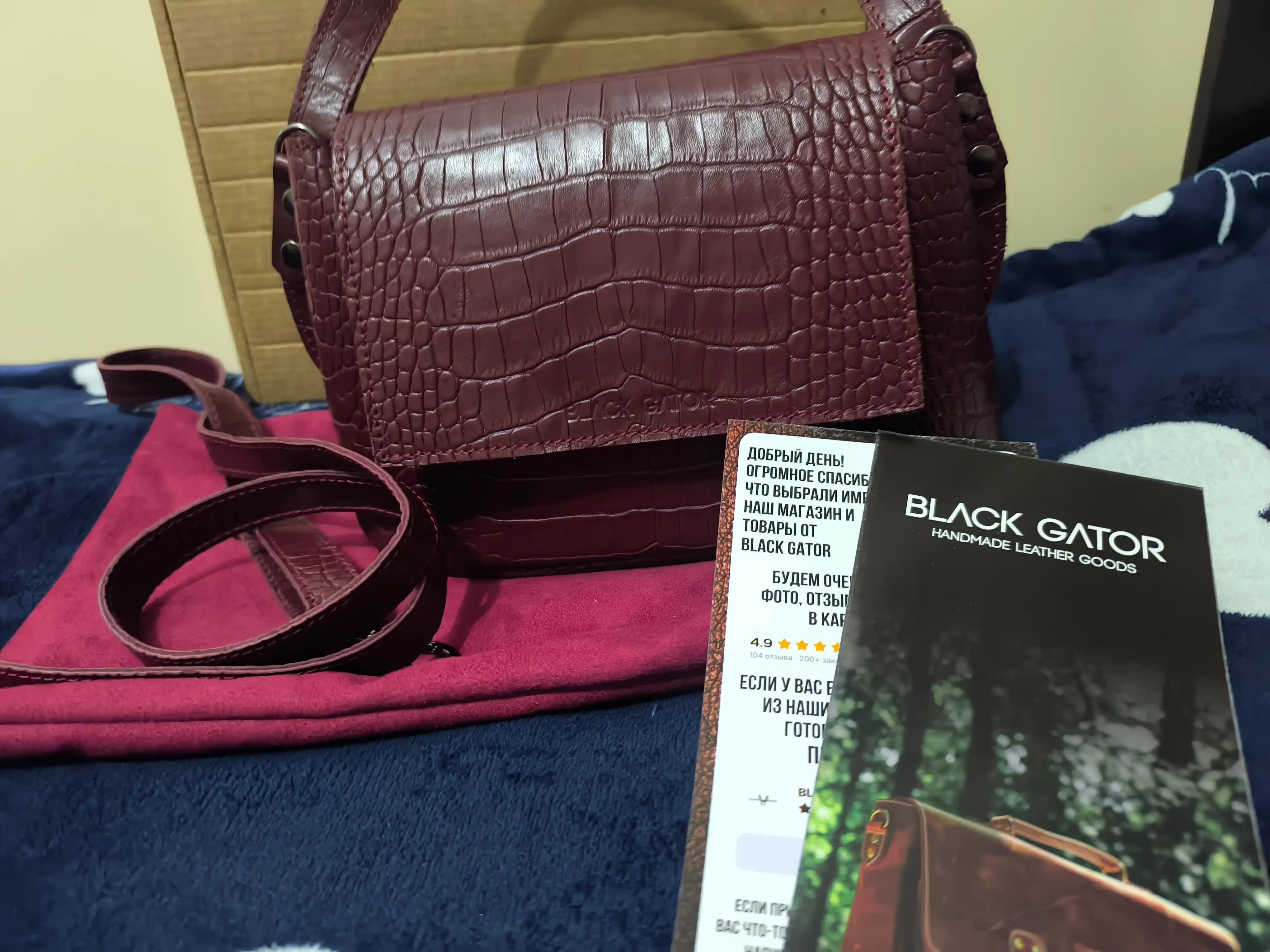 Ayollar sumkasi tabiiy charmdan Black Gator