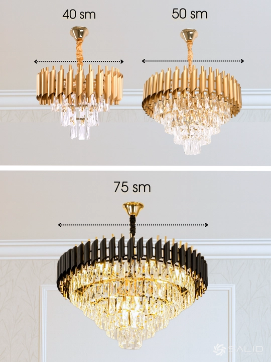 Osma shift qandil, 4 xil rangli, 4 o‘lchamli,balandligi sozlanadigan, yotoqxona, zal uchun