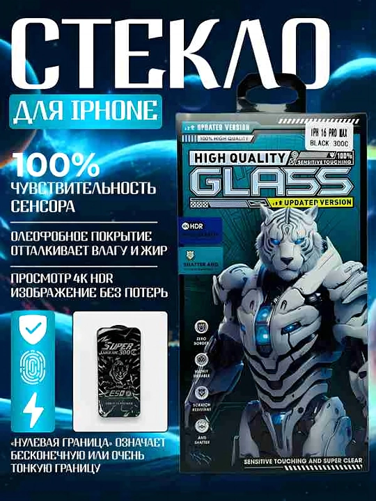 HIGH QUALITY GLASS— iPhone uchun himoya oynasi - 