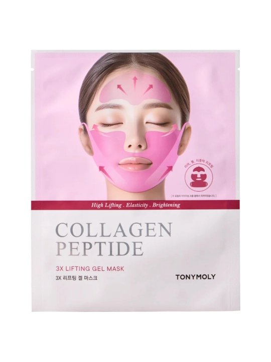 Yuz uchun kollagenli lifting niqob TONYMOLY Collagen Peptide 3X Lifting Gel Mask, 5 dona