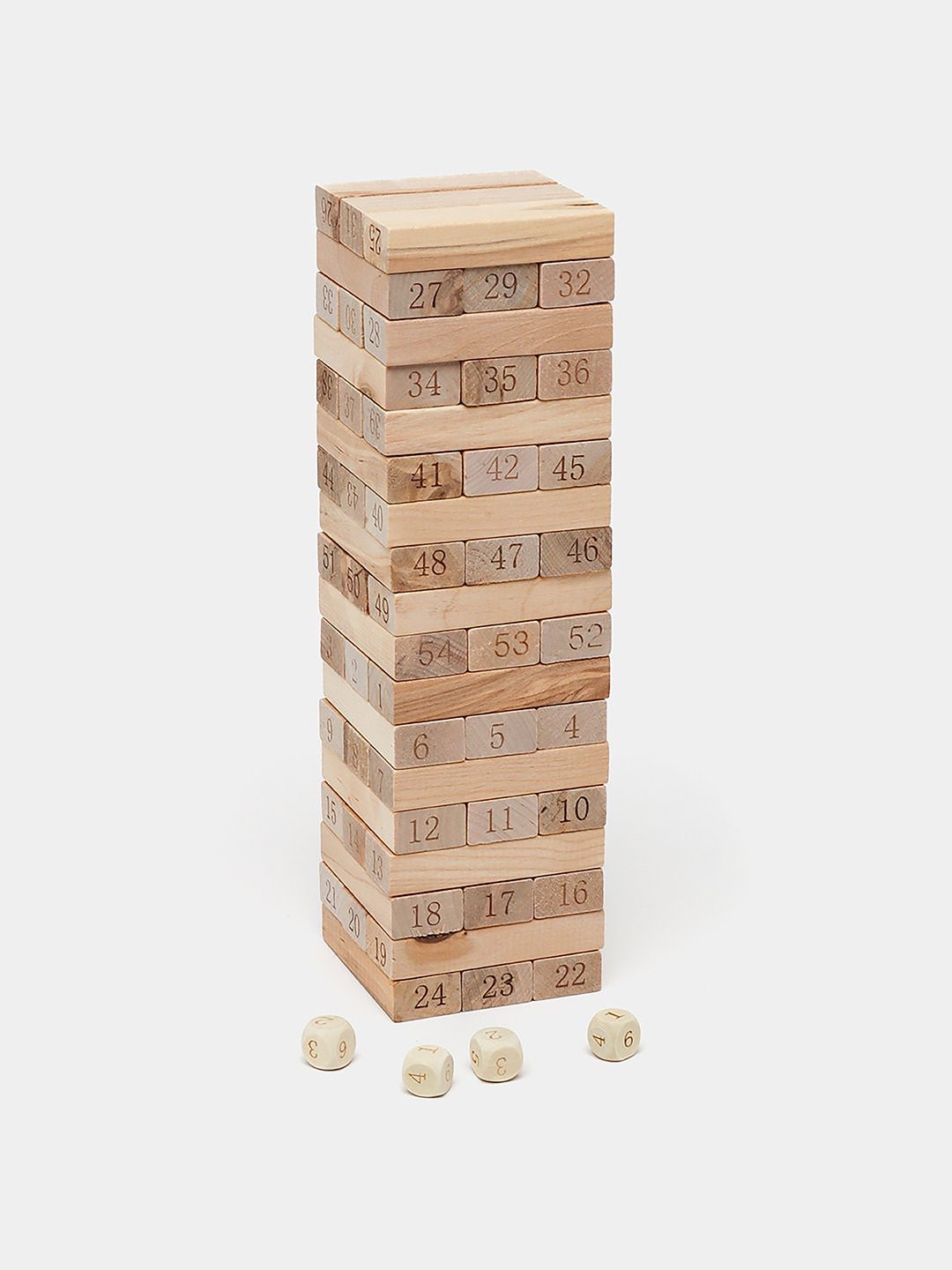 Yog'ochdan yasalgan stol o'yini, bolalar va kattalar uchun Jenga - 
