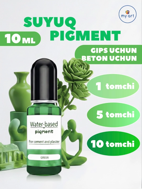 Gips va beton uchun My Art suyuq bo‘yog‘i, suv asosidagi bo‘yoq, 10 ml