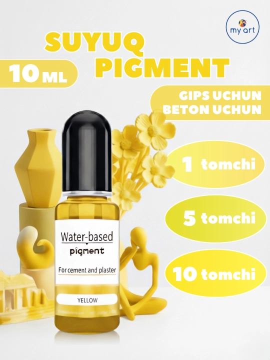 Gips va beton uchun My Art suyuq bo‘yog‘i, suv asosidagi bo‘yoq, 10 ml