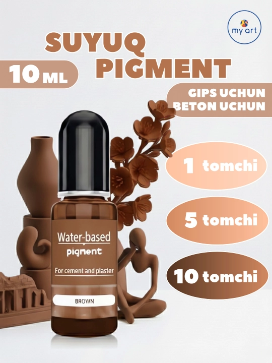 Gips va beton uchun My Art suyuq bo‘yog‘i, suv asosidagi bo‘yoq, 10 ml
