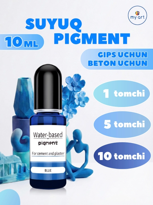 Gips va beton uchun My Art suyuq bo‘yog‘i, suv asosidagi bo‘yoq, 10 ml
