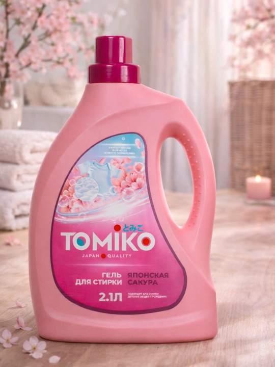 Tomiko Yapon sakurasi kir yuvish geli, 2,1 litr - 