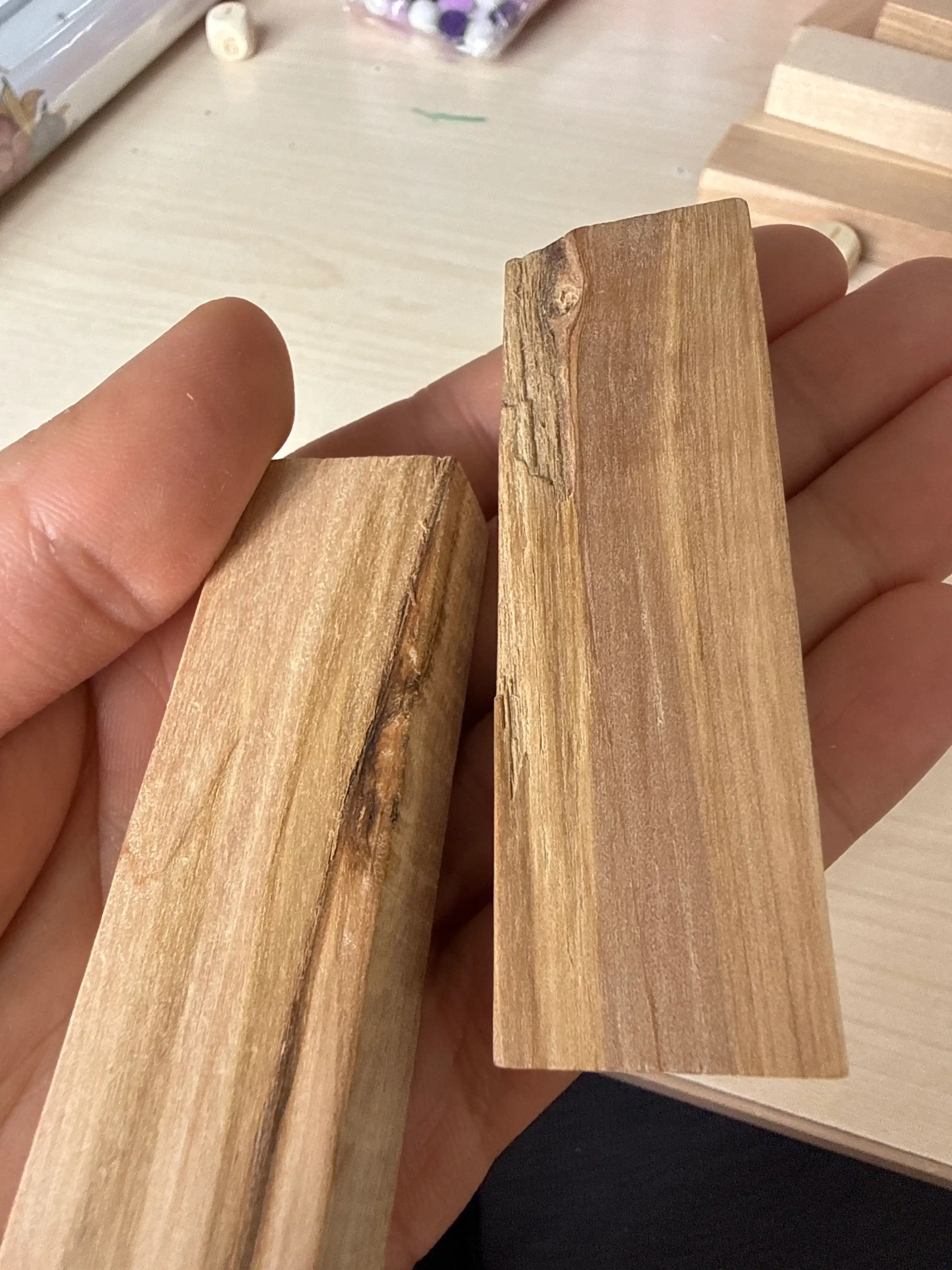 Stol o'yini Jenga, qulayotgan minora, do'stlar va oila uchun, sargish, 54 yog'och bloklari