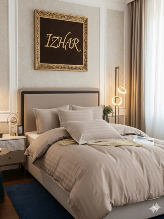 Мягкое постельное бельё в стиле hotel