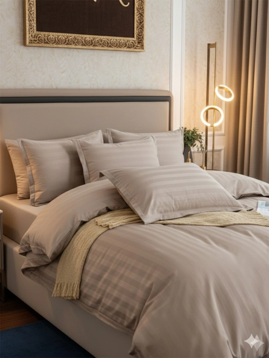 Мягкое постельное бельё в стиле hotel