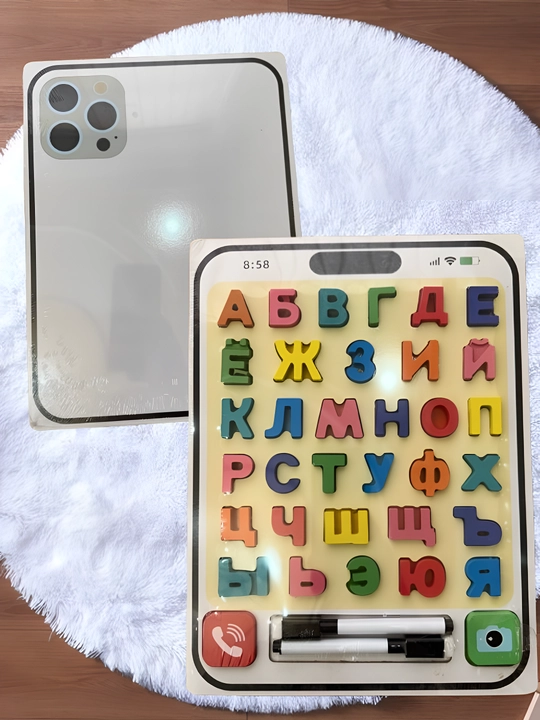 Деревянная магнитная игра «рыбалка» с разными тематическими