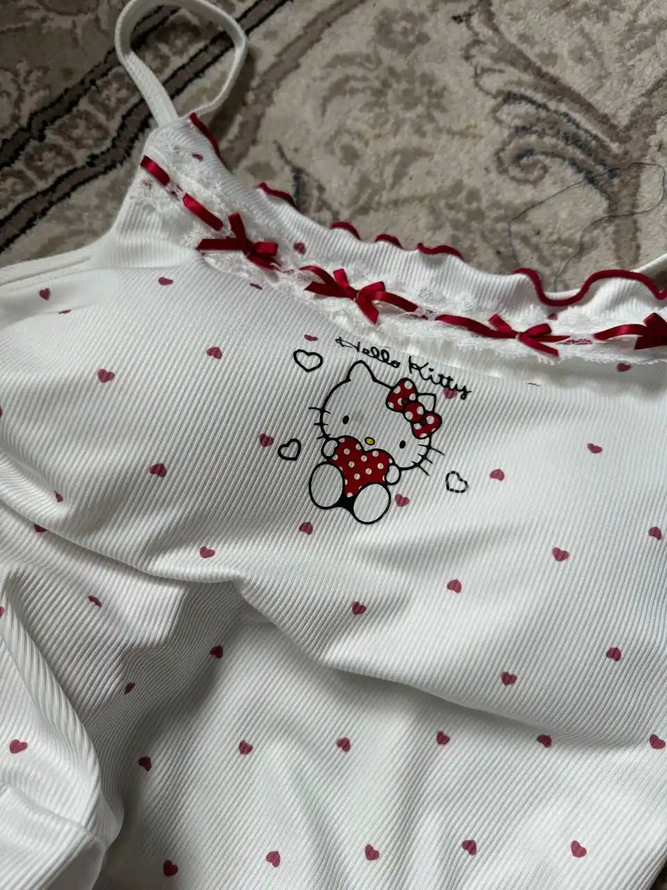Для девушек пижама, топ и шортики, пижама, домашняя одежда, шортики