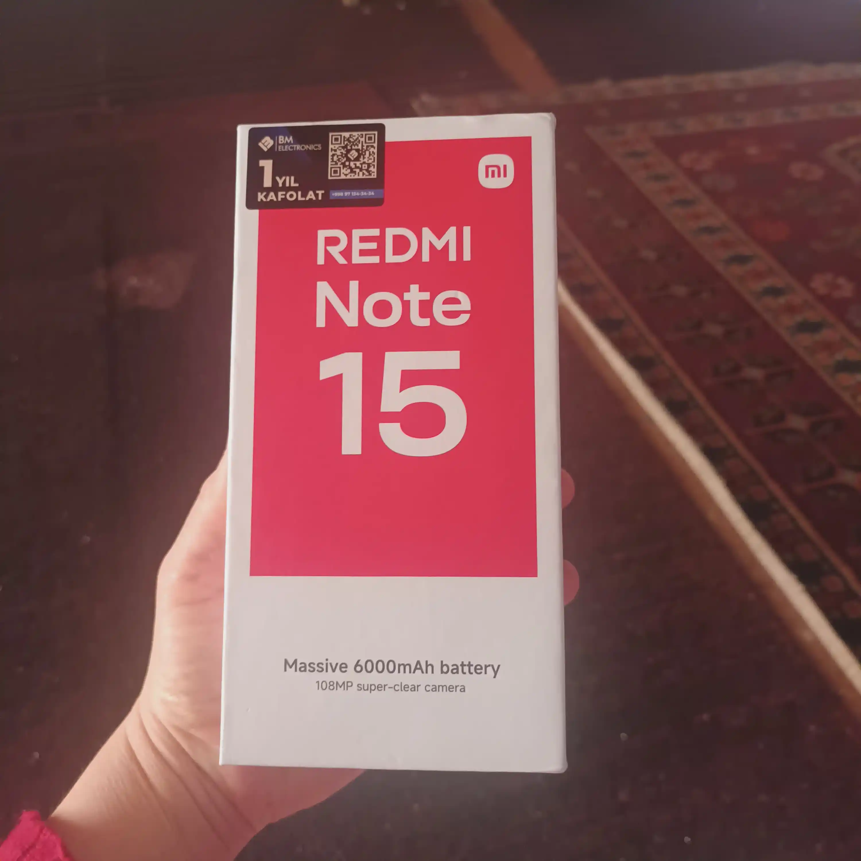 Смартфон Xiaomi Redmi Note 15, 108МП, AMOLED 120 ГЦ, 6000 мАч
