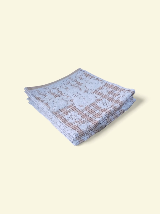 Yuz uchun sochiq, jigarrang rang, 25×50 sm (nabor 10 dona) - 
