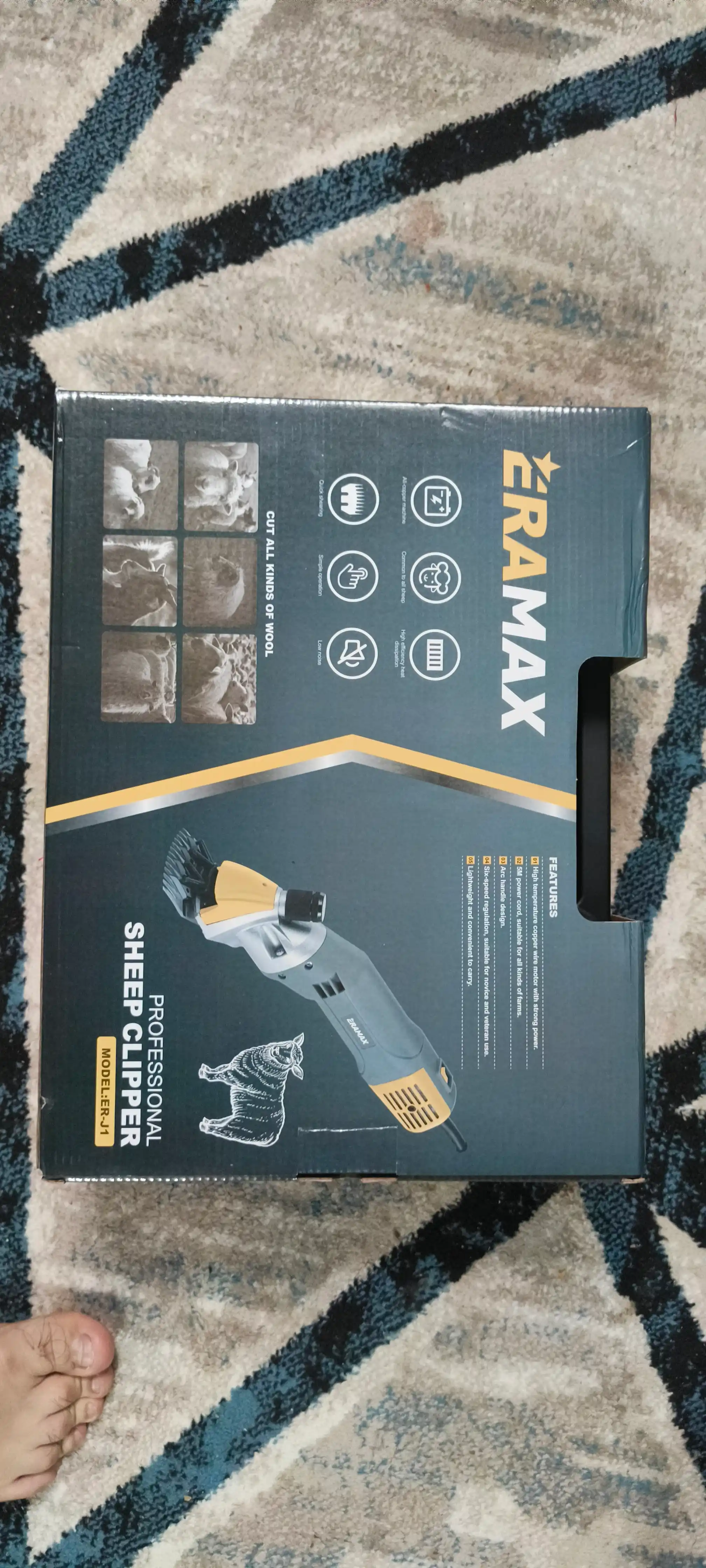 Машинка для стрижки баранов, 6х скоростная, профессиональный ERAMAX