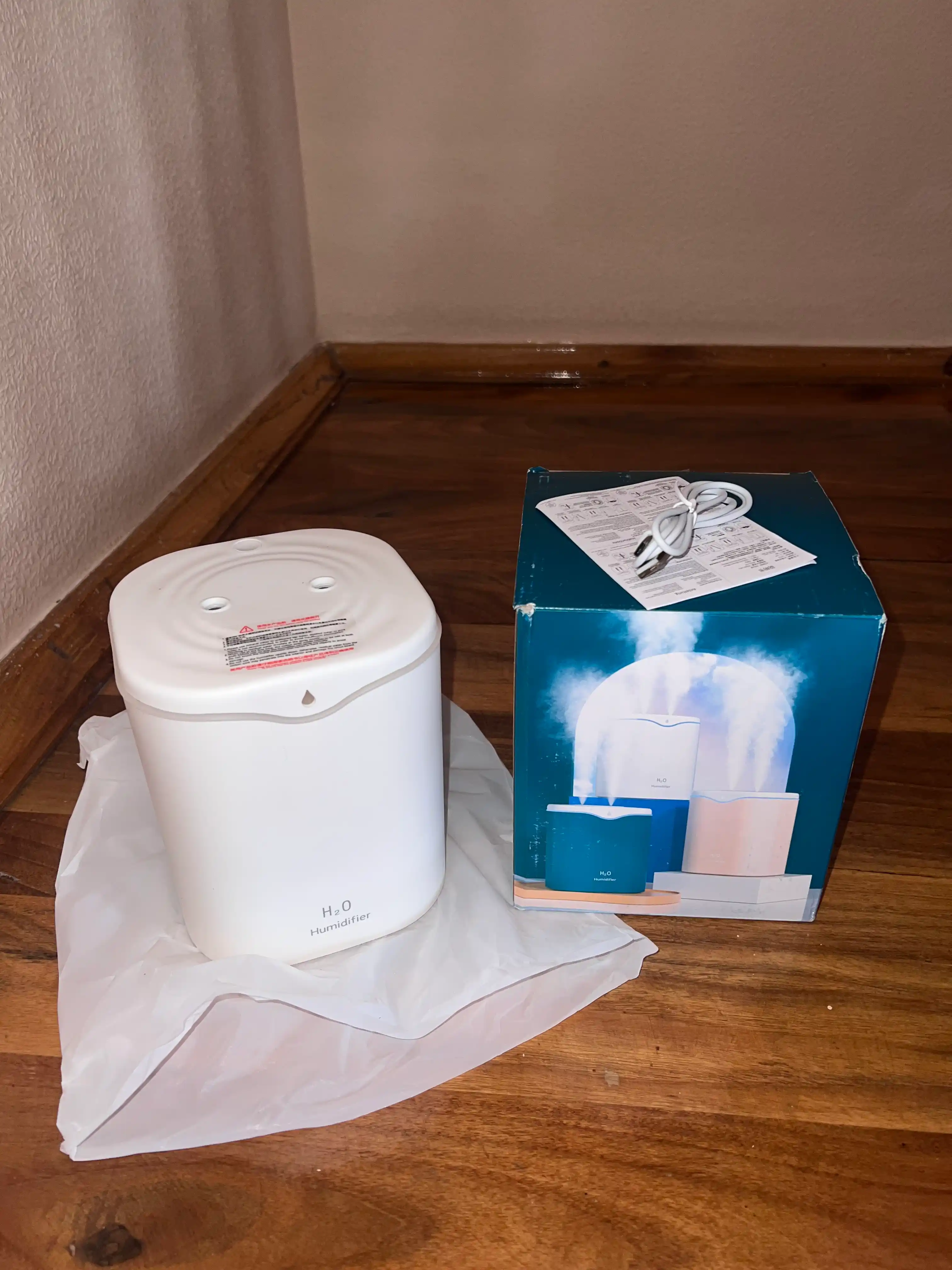 Увлажнитель воздуха — Humidifier H2O, ультразвуковой, для дома и офиса, с яркой подсветкой