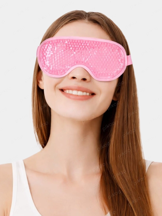 Ko‘zlar uchun sovutuvchi gel kriosmaskasi, dam olish va uxlab qolish uchun