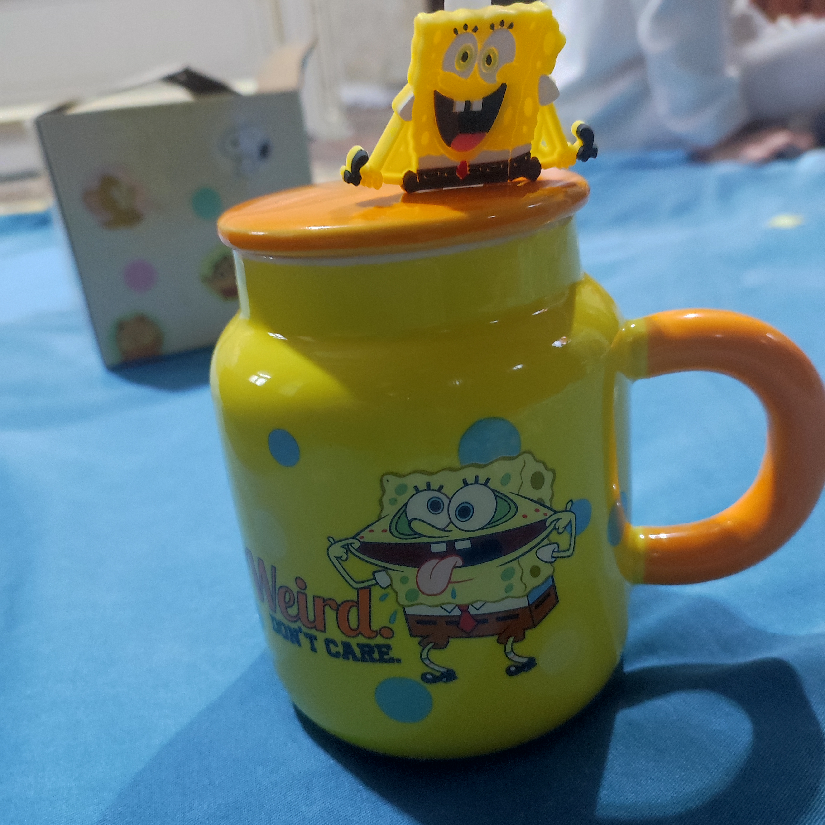 Керамическая кружка с крышкой для чая и кофе, мультяшный дизайн, для детей и взрослых