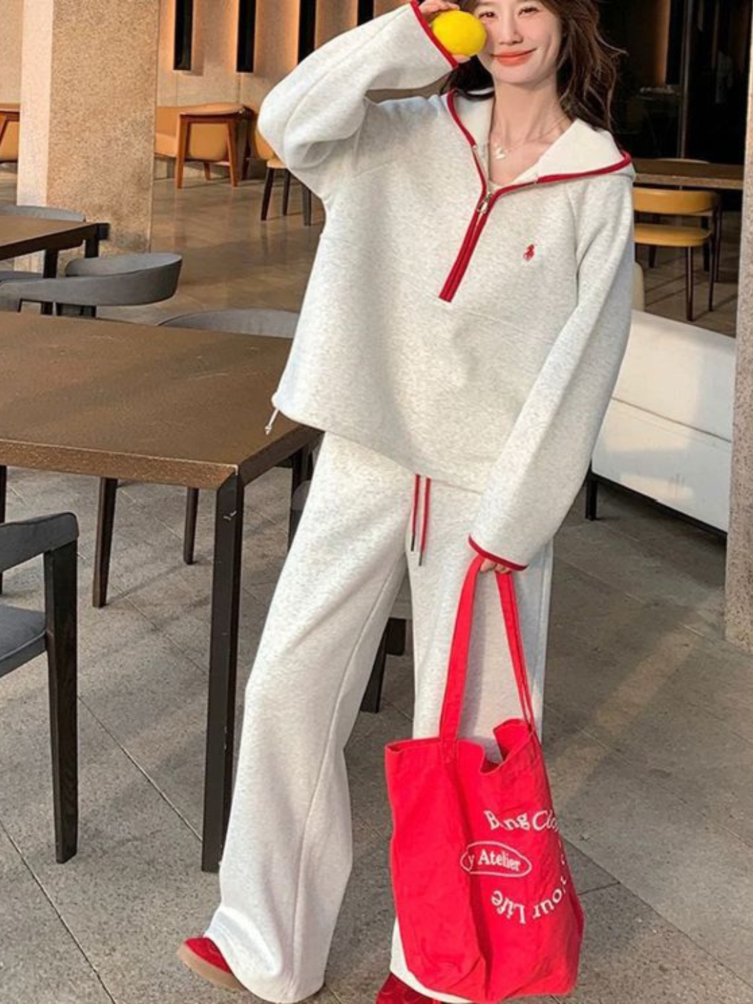Ayollar sport kostyumi, futbolka va shim M–4XL — ELLY FASHION