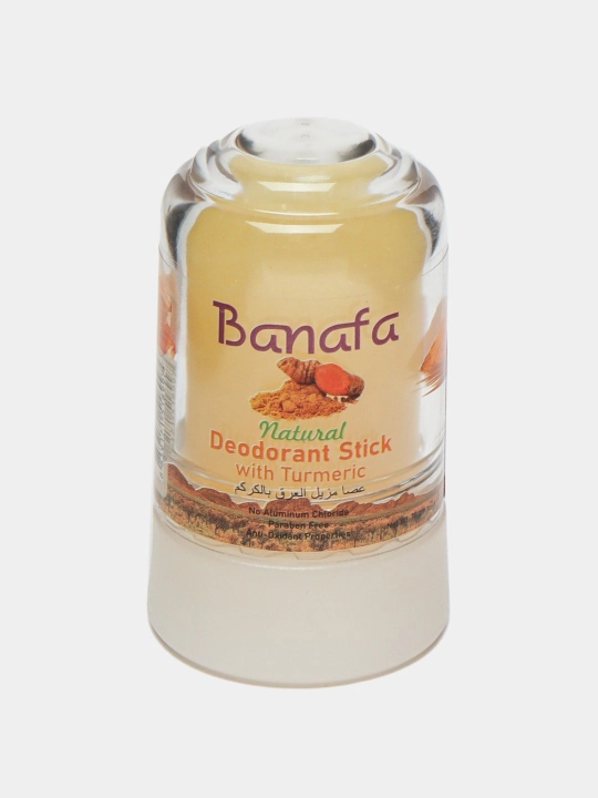 Tabiiy mineral dezodorant-stik Banafa Natural  alyuminiy, parabenlarsiz 24 soatlik himoya