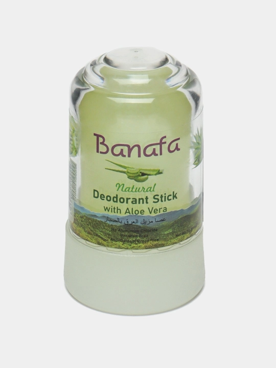 Tabiiy mineral dezodorant-stik Banafa Natural  alyuminiy, parabenlarsiz 24 soatlik himoya - 