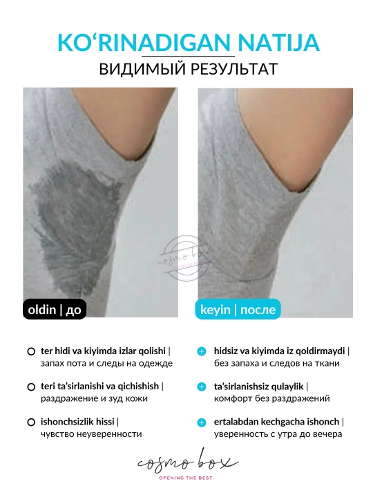 Tabiiy mineral dezodorant-stik Banafa Natural  alyuminiy, parabenlarsiz 24 soatlik himoya