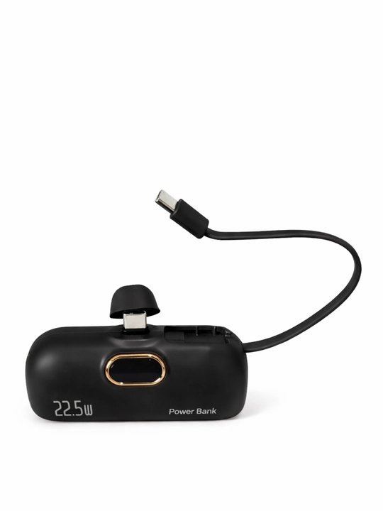 Повербанк с кабелем и без кабеля, быстрая зарядка 22.5W, ёмкость 5000 mAh, разъём Type-C