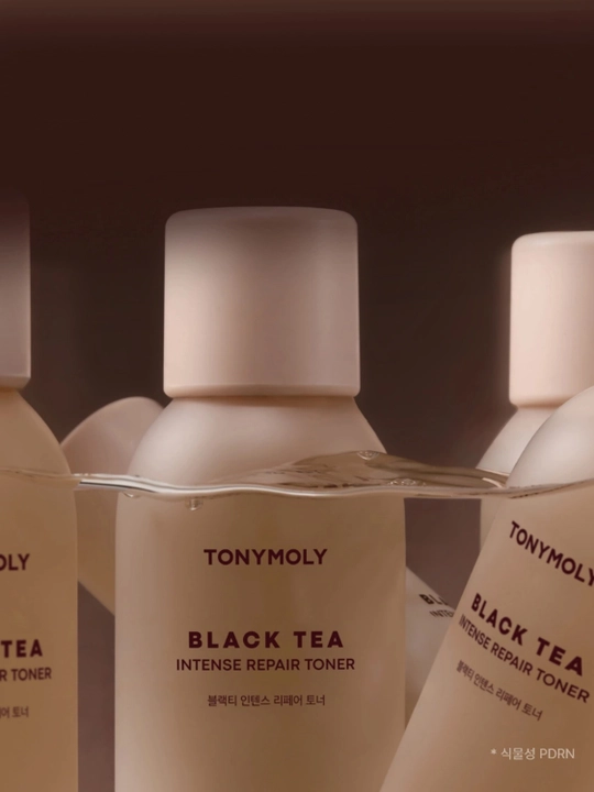 Toner Tonymoly Black Tea Intense Repair 200ml qora choy ekstrakti bilan yuz toneri