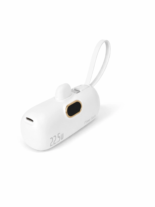 Повербанк с кабелем и без кабеля, быстрая зарядка 22.5W, ёмкость 5000 mAh, разъём Type-C