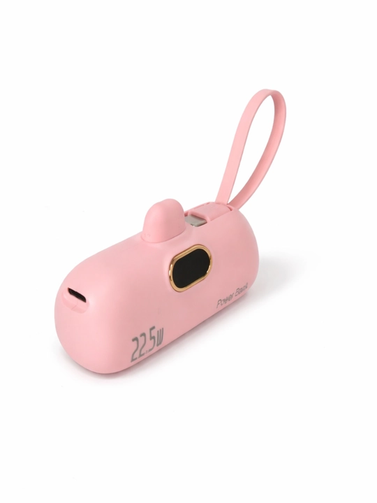 Повербанк с кабелем и без кабеля, быстрая зарядка 22.5W, ёмкость 5000 mAh, разъём Type-C