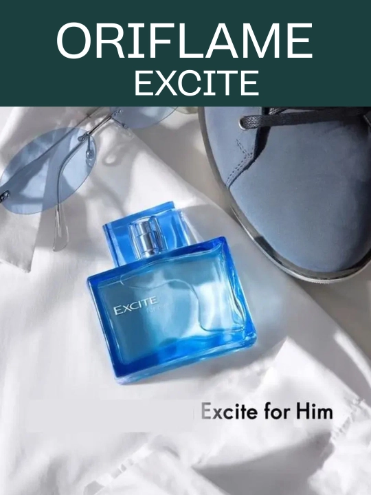 Туалетная вода Oriflame "Excite", мужская, освежающий древесно-фужерный аромат, 75 мл - 