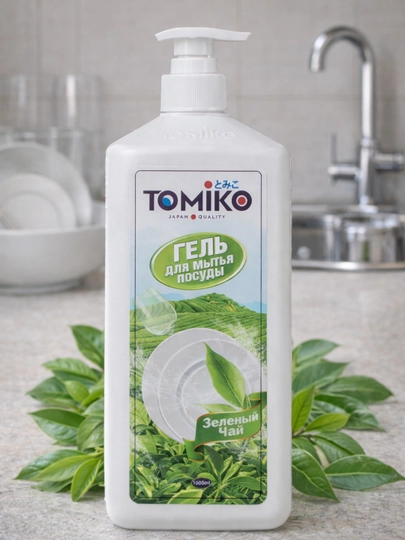 Гель для мытья посуды Tomiko, 1 литр