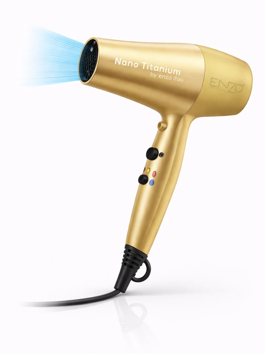 ENZO Nano Titanium professional fen, 3000 Vt, soch quritish va styling uchun