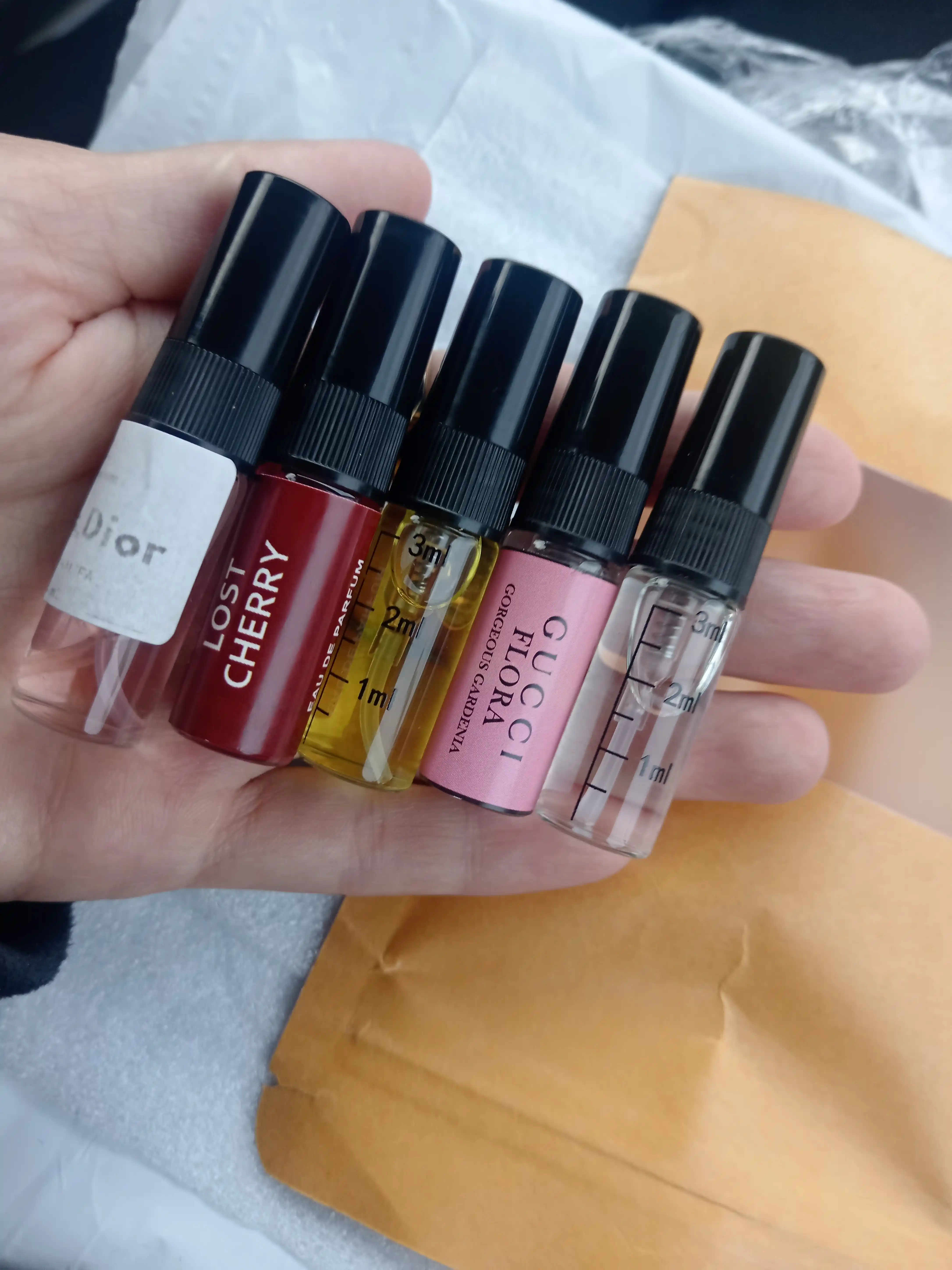 Набор духов для женщин Libre, Lost Cherry, Gucci Flora, Miss Dior, Devil's Intrigue, 5в1