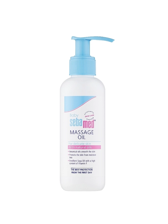 Chaqaloqlarning nozik terisi uchun Sebamed Baby pH 5.5 massaj moyi