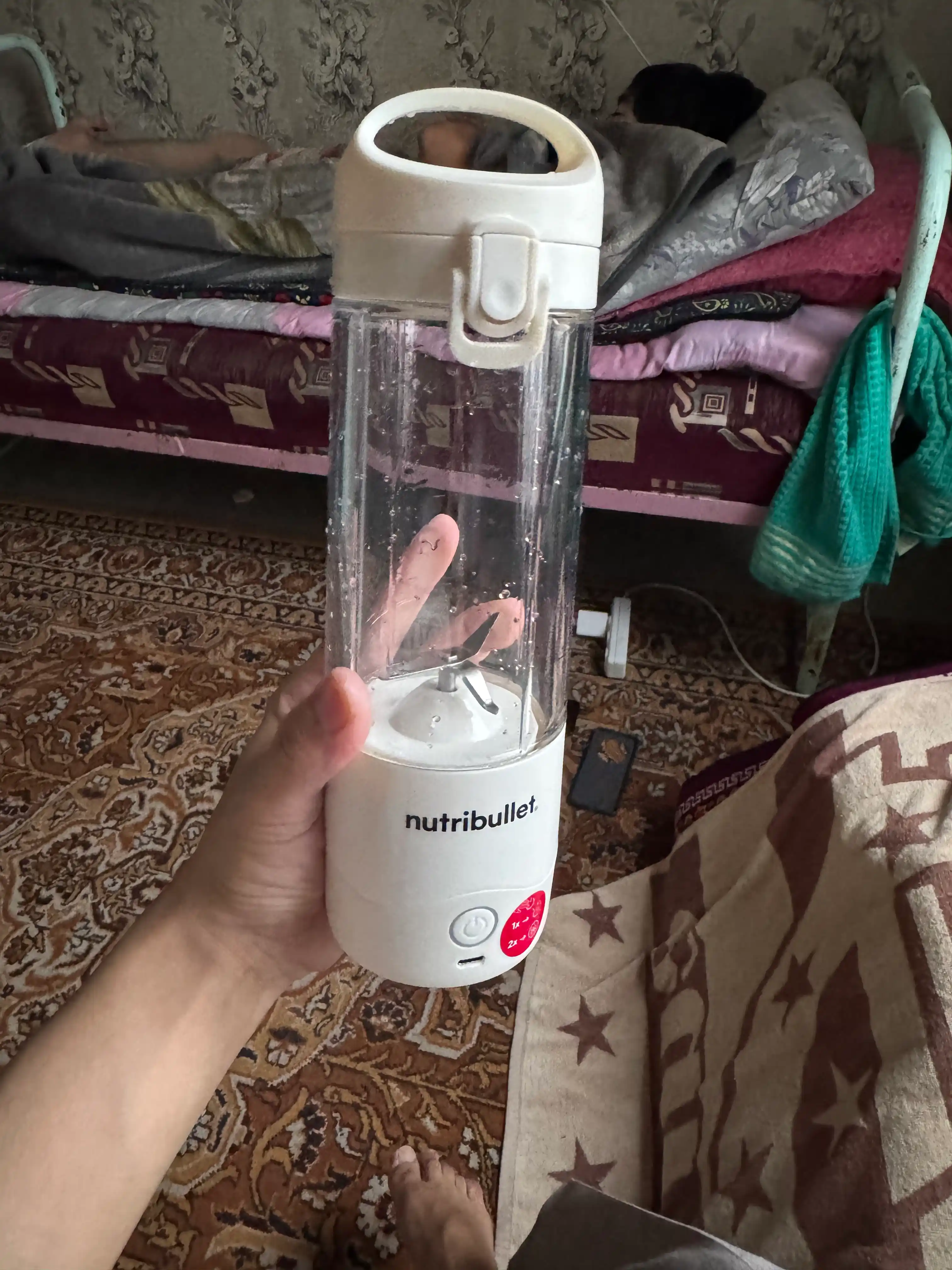 Блендер портативный мини Nutribullet NBP003W, аккумуляторный, 475 мл