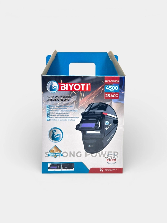 Сварочная маска BIYOTI BYT-WH08, автоматическое затемнение, MMA/MIG/TIG