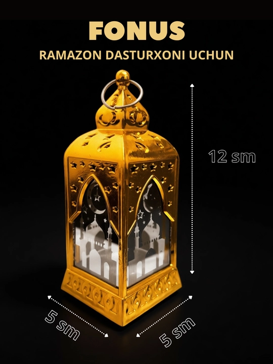 Ramazon bayrami bezagi, batareyali shamchiroq, tungi chiroq, fonar