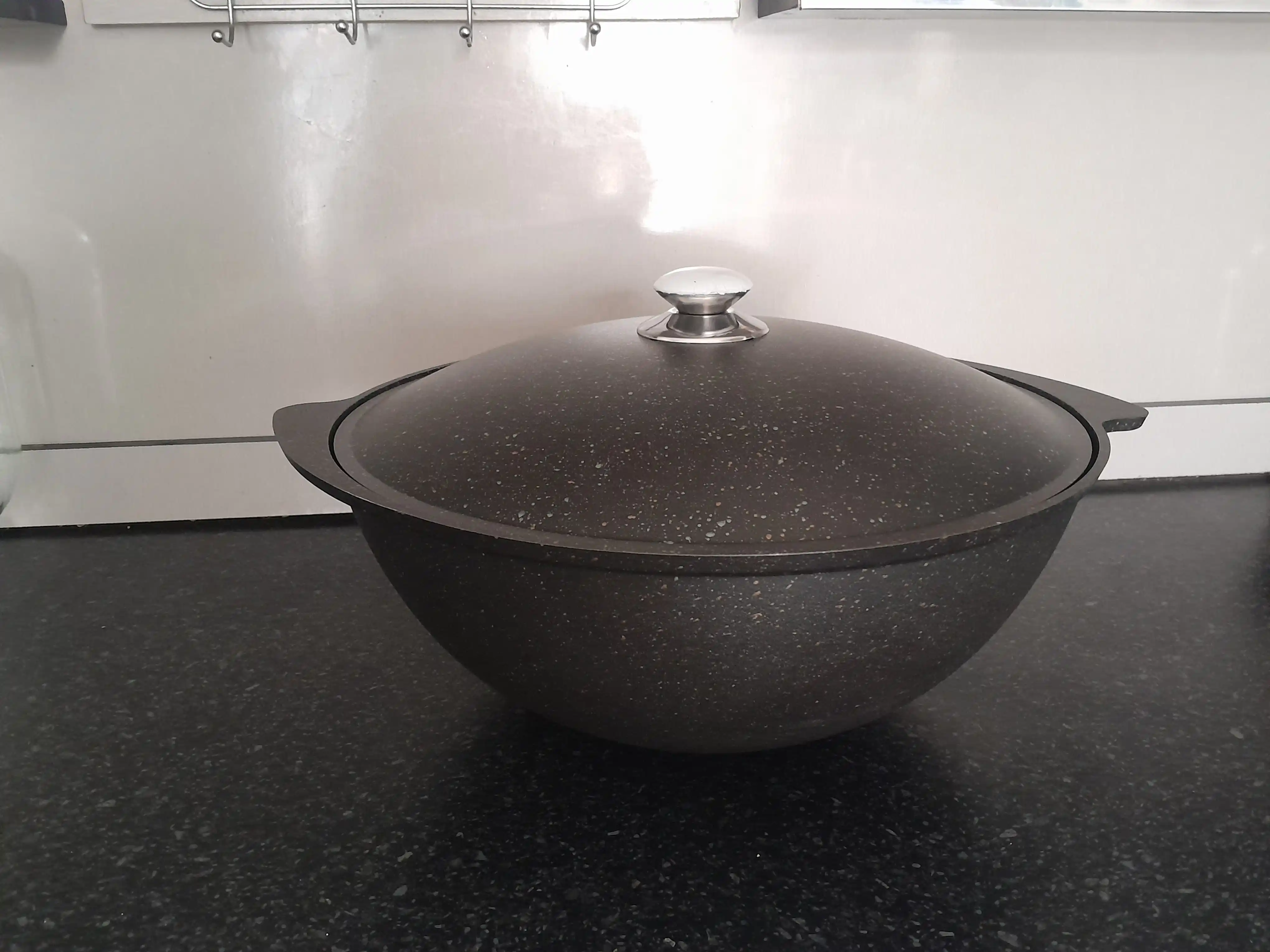 Казан для плова Kukmara, со стеклянной и не стеклянной крышкой, Granit Ultra 