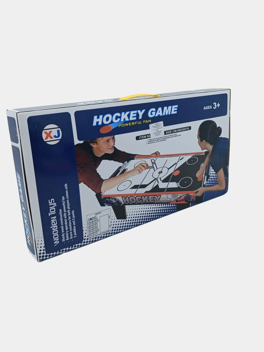 Stol usti aeroxokkeyi Wooden Toys Hockey Game 69 sm ventilyatorli